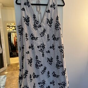 Abercrombie and Fitch linen embroidered dress women’s size large tall